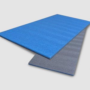 Espuma de polietileno sin cobertura espesor 10mm (1x2mts Color Gris y Azul)