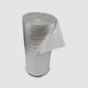 Espuma de polietileno doble aluminio sin solapa de 15mm (1x20mts Aluminio Puro en 2 caras)