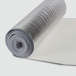 Espuma de polietileno aluminio puro simple con solapa ISOLANT RUFI de 10mm (1x20mts Aluminio puro en 1 cara)