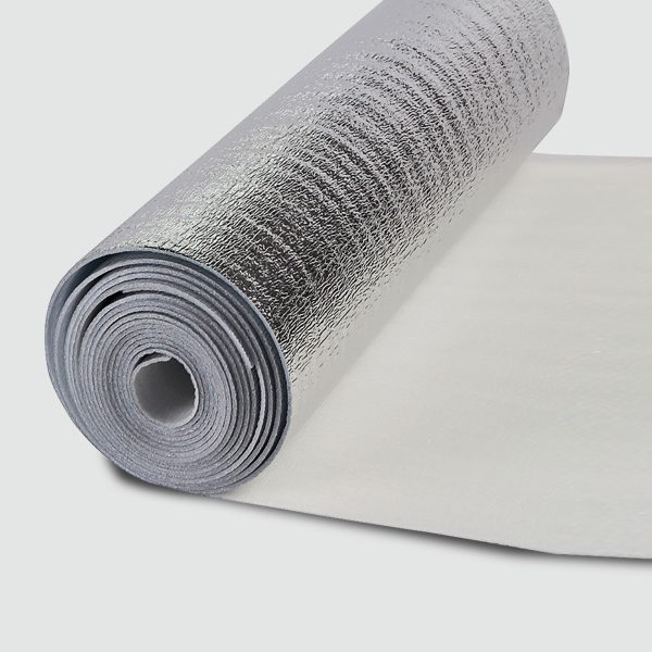 Espuma de polietileno aluminio puro simple con solapa ISOLANT RUFI de 10mm (1x20mts Aluminio puro en 1 cara)