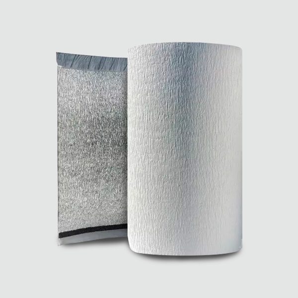 Espuma de polietileno doble aluminio con solapa de 10mm (1x20mts Aluminio Puro en 2 caras)