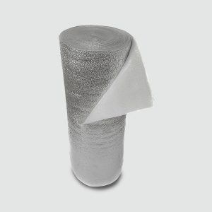 Espuma de polietileno aluminio puro simple sin solapa AISLATECH de 15mm (1x20mts Aluminio puro en 1 cara)