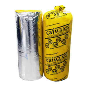 Lana de vidrio CAFIGLASS con aluminio 50mm (21.6mts2)