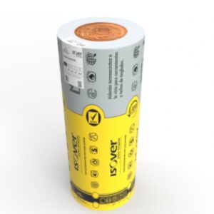 Lana de vidrio ISOVER con Aluminio Tensado 50mm (1,20 x 16mts)